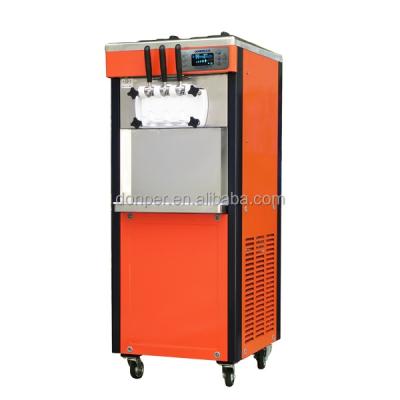 China Bakery Donper Twin Twist Gravity Fed Soft Serve Ice Cream Machine D535 for sale