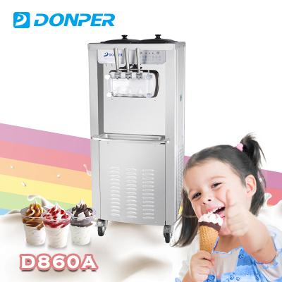 China Factory Donper Taylor Air Pump Snack Ice Cream Making Machine D860A For Sale for sale