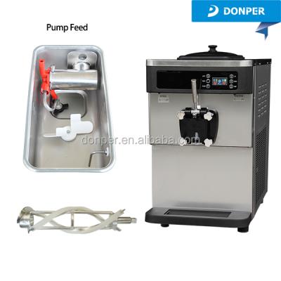 China Italian Donper Ice Cream Parfait Frozen Yogurt / Soft Serve Machine With High Overflowed Compressor D828A for sale