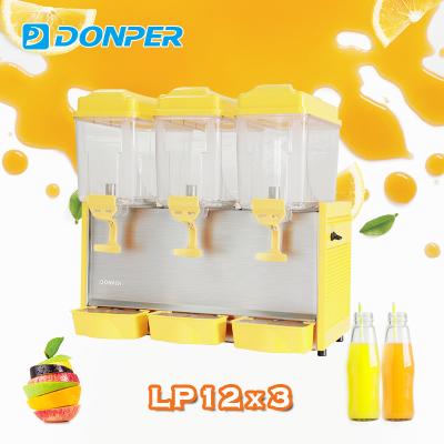 China Bubbler Type Cold Drink Donper Dispenser LP12X3 Cooled Drink Machine 12L for sale