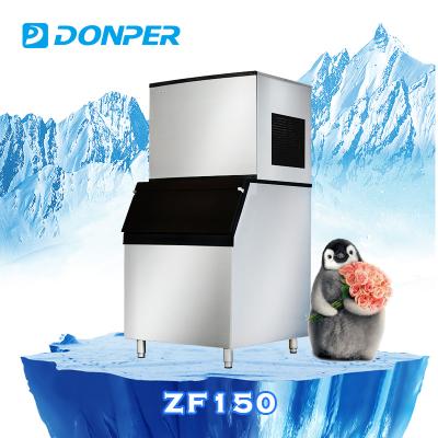 China Hotels ZF150 150KG/Day) Donper Ice Maker Industrial Ice Maker Machine Cube for sale