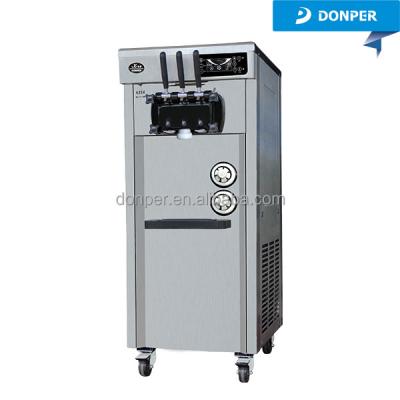 China Bakery Donper Kuxue Floor Model Rainbow Ice Cream Machine CKX200H Stainless Steel With Built In Cone Rack Prices for sale