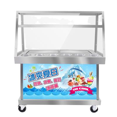 China New Ice Cream Products Donper Double Pan Fried Ice Cream Machine for sale