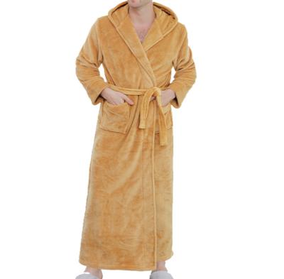 China QUICK DRY Custom Made Men Women Couples Shower Bath Hooded Coral Fleece Robe Bathrobe Cotton Hotel for sale