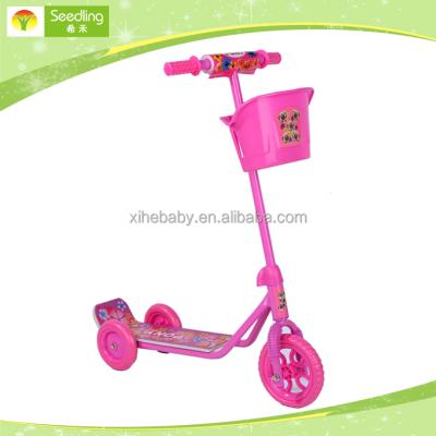 China Public Garden TOY Kids Scooter 3 Wheels For Sale , Cheap Blue Pink Kid Kick Scooter for sale