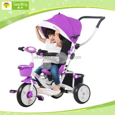 China Ride on Toy Shopping Tricycle Trike for Children Purple Infant Small 3 in 1 Tricycle Toddler for sale