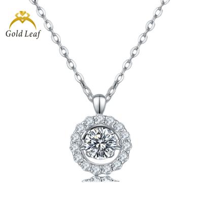 China CLASSIC Custom 925 Sterling Silver Pendant Moissanite Necklace from Goldleaf Jewelry for sale