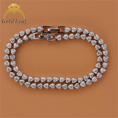 China Wholesale Trendy Fashion Jewelry Mens Womens Tennis Necklace VVS Moissanite Tennis Chain for sale