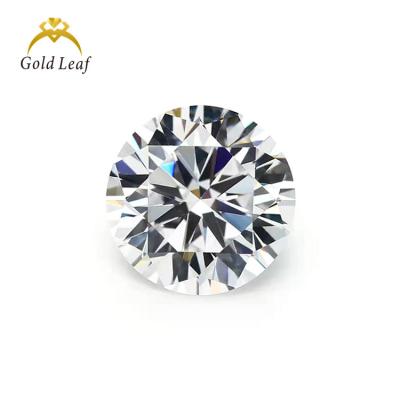 China Color Play or Fire Goldleaf Moissanite GRA Certified Moissanite D VVS Loose Stones Diamond Moissanite for sale