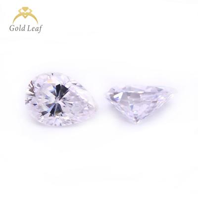 China Fire Goldleaf New Color Play or Pear Cut Moissanite Diamond VVS Excellent E-F Cut Moissanite Diamond Gemstone For Jewelry for sale