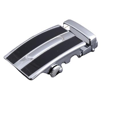 China Wholesale Mens Gunmetal Brush Ratchet Easy Belt Accessories Adjustable Automatic Belt Buckle for sale