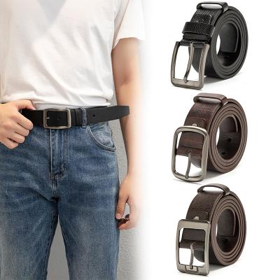 China Wholesale Custom High Quality Classic ALLOY Casual Belt Pin Buckle Belt Pu Belt For Men for sale