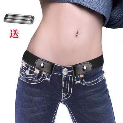 China Fashion.Casual easy belt 2022 no buckle free men's belts for women waist for kids hidden secrets invisible woman elastic stretch jeans for sale