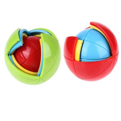 China New Style Brain Promotion Toy Effort Brain Puzzle Wisdom Rainbow Puzzle Ball Plastic Toy Multifunctional Educational Toy Wisdom for sale