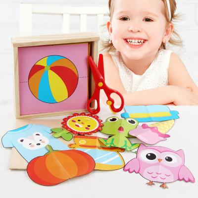 China Educational Kid Toys DIY Funny Practical Games Practical Training Cutting Toys Cartoon Cutting Paper Safe And Eco-Friendly for sale