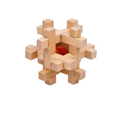 China IQ Sphere Puzzle Lock Education Riddle Cube Wooden Puzzle In Multifunctional Wooden Chinese Traditional Wooden Challenge Toy for sale