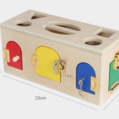 China Shape box montessori game and memory box 2021 new color matching design set funny treasure box toy as festival surprise for sale