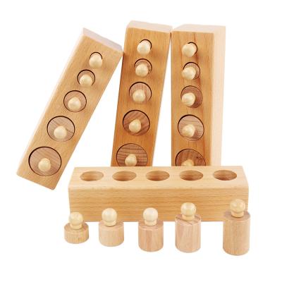 China Eductional child montessori toys popular kids sets 4 grip toys form sorter games funny montessori wooden blocks for sale