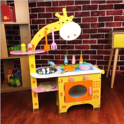 China Educational Toy Christmas Gift Home Kitchen Food Props Play Giraffe Kitchen Toy for sale