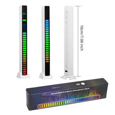 China Factory price modern RGB color lamp RGB color changing spectrum music stand rechargeable rechargeable voice-activated light collection audio rhythm bar for sale