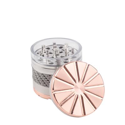 China Herb Metal Cigarette Accessories Grinding Smoking Tobacco Herb Grinder Hot Custom Logo Tobacco Zinc for sale