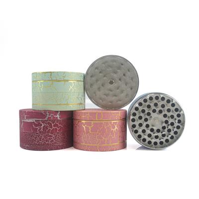 China Herb Grinding High Quality CNC Aluminum 4 Parts Metal Herb and Spice Grinder with Scraper for sale