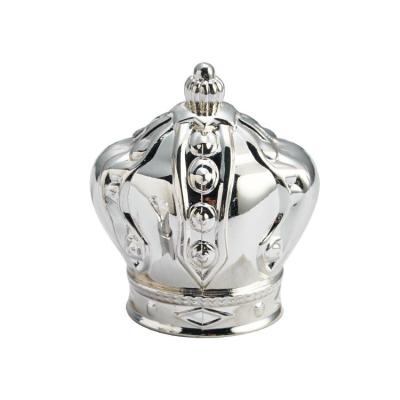 China Custom Perfume Cap Luxury Zinc Alloy Crown Perfume Cover European And American Style for sale