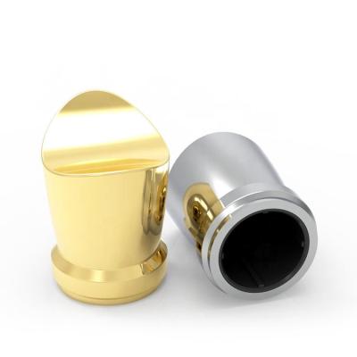 China OEM Gold Plated Zinc Alloy Perfume Cap For Cosmetic Packaging for sale