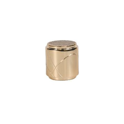 China Gold Cylindrical Zinc Alloy Perfume Cap Packaging Free Sample for sale