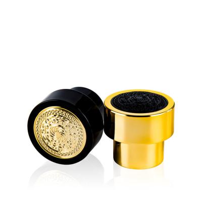 China Wholesale High Quality Cosmetic Packaging Black Plastic Perfume Caps Bottle Cap for sale