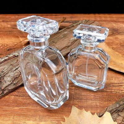 China Custom Size Clear Glass Perfume Bottle Cap Color Can Be Customized for sale