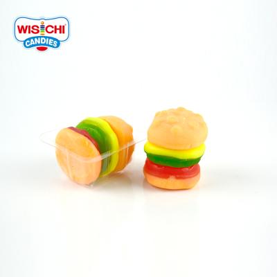 China Free sample new arrival burger candy natural bulk fruit juce halal gummy healthy candy for sale