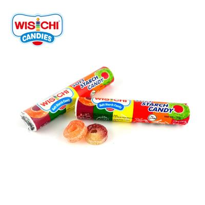 China Free Sample WISICHI Natural Starch Multicolor Soft Gummy Jelly Candy Fruity Wholesale for sale