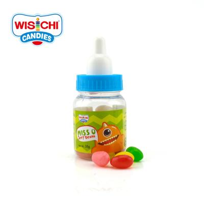 China Natural Nipple Multicolor Bottle Packed Mix Flavors Jelly Bean Candy for sale