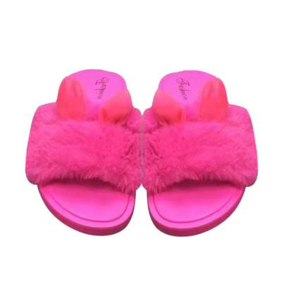 China Anti-odor suitable for multiple scenarios fluffy wholesale ladies fluffy slippers for home for sale