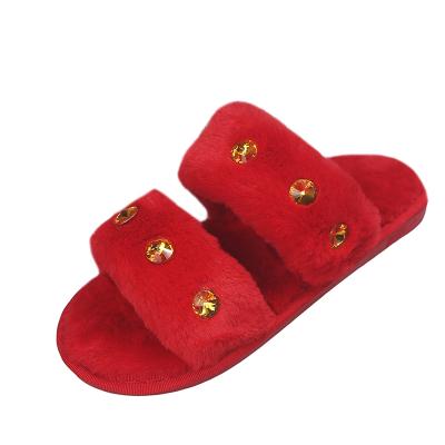 China Various Fashion Trend Promotional Goods Using Women Plush Slipper Special Hot Selling Home for sale