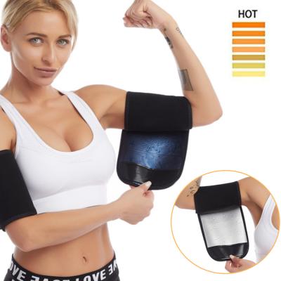 China MOQ 1pc custom logo home silver coated sports burn sauna arm belt thermo fat arm slimming belt sweat wrap for sale