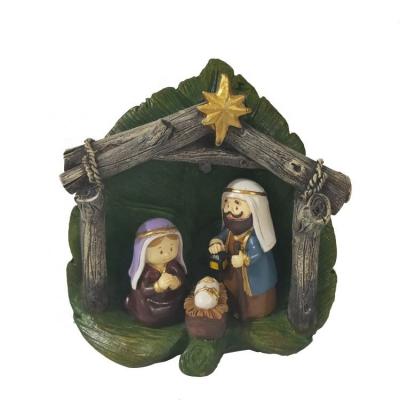 China Europe GH Mini Design Customized New Cartoon Style Christmas LED Religious Light Nativity Sets for sale