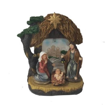 China Europe GH Hot Sale Customized Religious Christmas LED Light Nativity Sets for sale