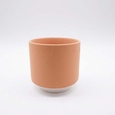 China Wholesale Home Decoration GUANHONG Ceramiccandle Holder Porcelain Candle Empty Vessel for sale