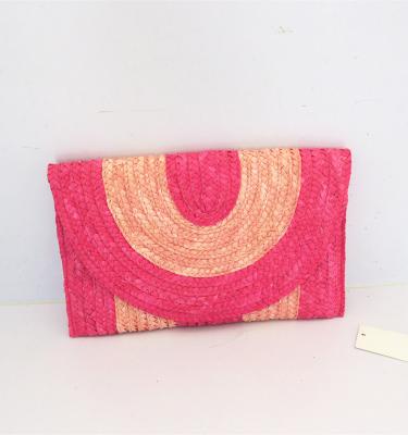 China NATIONAL Wholesale Colorful Ladies Clutch Straw Bag for sale