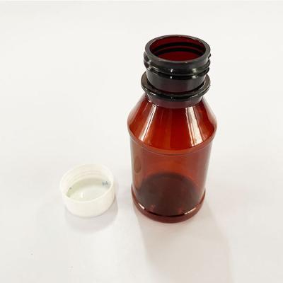 China Medicine High Grade 65ml Sample Household Products Transparent Amber Bottle for sale