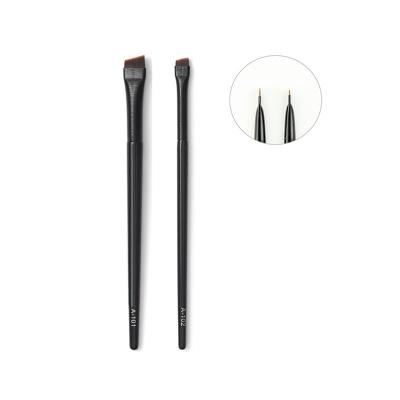 China Durable Super Thin E Brush Eyeliner Brush Synthetic Hair Angled Eye Liner Pointed Fine Brow Brushes Cosmetic Beauty Make Up Tools for sale