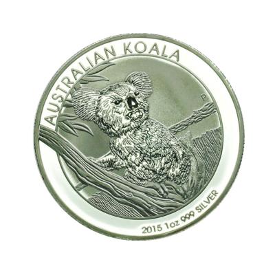 China Australia Custom Silver Koala Lovely Simple Custom Coins for sale