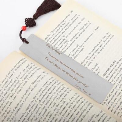 China China Free Samples Custom Engraved Metal Bookmark For Gifts / Gold Etching Metal Bookmark For Birthday Gift for sale