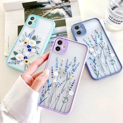 China Unique Anti-drop Fashion Flower Phone Cases For Phone All Models Custom Silicone Case For Phone 11/12 Max Pro for sale