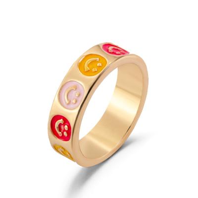 China 2021 New Arrival TIKTOK Beautiful Rings Girl Cream Mushroom Rings Environmentally Friendly Heart Chunky Rings Creative for sale