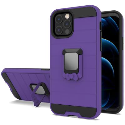 China Anti-fall Matte Finish Kickstand Covers 360 Arc Stand Cell Phone Case For iPhone 13 pro 5.4 6.1 6.7 12 mini for sale