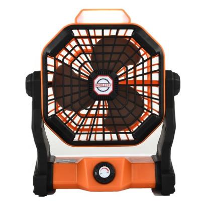 China Stepless Speed ​​Regulation Good Lighting Led Fan With Lightweight Portable With 5200mAh Battery Suitable For Quiet And Powerful Desktop Tent USB Rechargeable Fan for sale