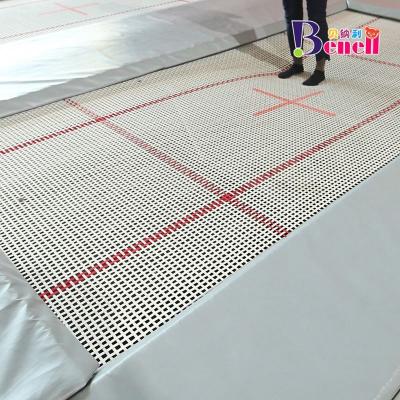 China Eco-friendly Favorable Price Area Square Ground Indoor Jumping Trampoline For Sale for sale